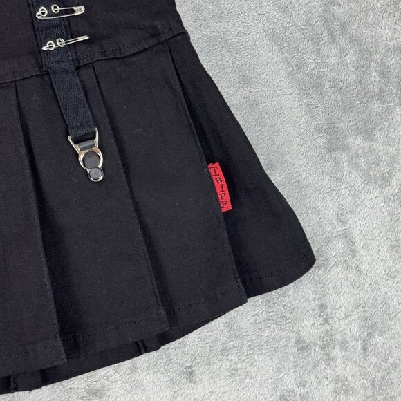 TRIPP NYC Daang Goodman Grunge Pleated Garter Straps Mini Skirt Rave Whimsygoth - Picture 5 of 10